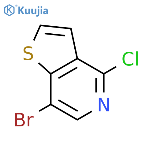 7-Bromo-4-chlorothieno[3,2-c]pyridine structure