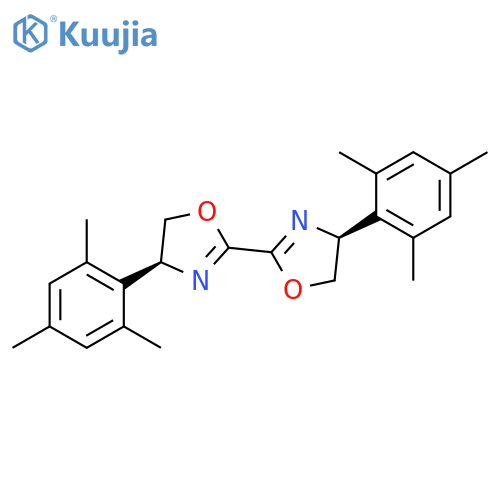 2,2′-Bioxazole, 4,4′,5,5′-tetrahydro-4,4′-bis(2,4,6-trimethylphenyl)-, (4S,4′S)- structure
