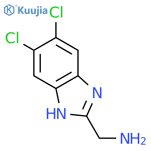 1H-Benzimidazole-2-methanamine,5,6-dichloro- structure