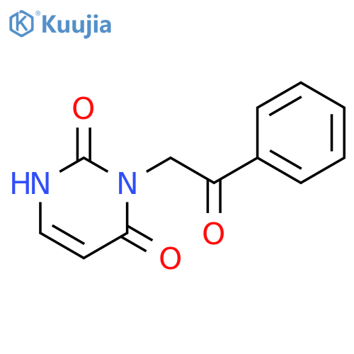 2,4(1H,3H)-Pyrimidinedione, 3-(2-oxo-2-phenylethyl)- structure