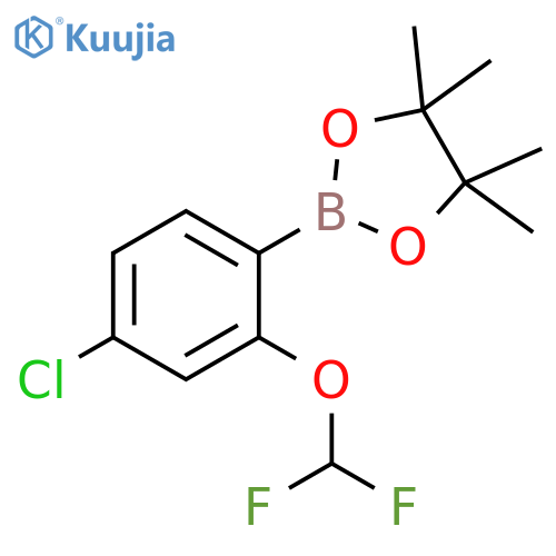 2-(4-Chloro-2-(difluoromethoxy)phenyl)-4,4,5,5-tetramethyl-1,3,2-dioxaborolane structure