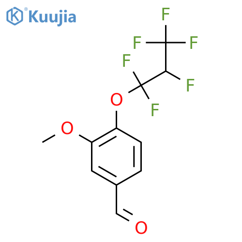 4-(1,1,2,3,3,3-Hexafluoropropoxy)-3-methoxybenzaldehyde structure