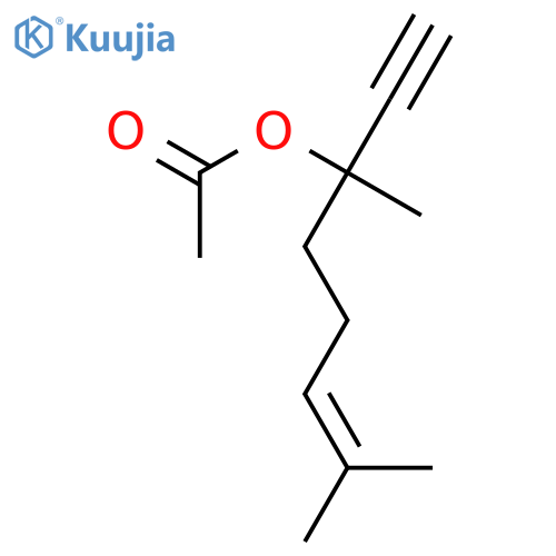 6-Octen-1-yn-3-ol,3,7-dimethyl-, 3-acetate structure