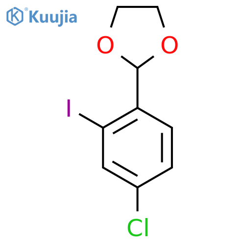 2-(4-Chloro-2-iodophenyl)-1,3-dioxolane structure