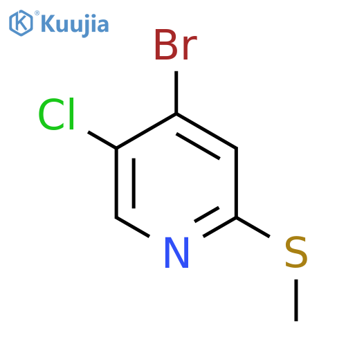 4-Bromo-5-chloro-2-(methylthio)pyridine structure