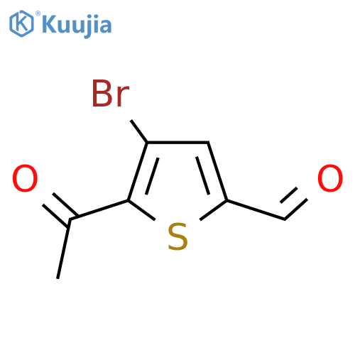 5-Acetyl-4-bromothiophene-2-carbaldehyde structure