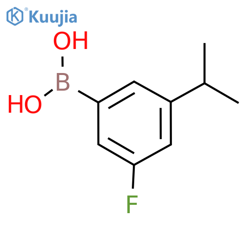 3-fluoro-5-(propan-2-yl)phenylboronic acid structure