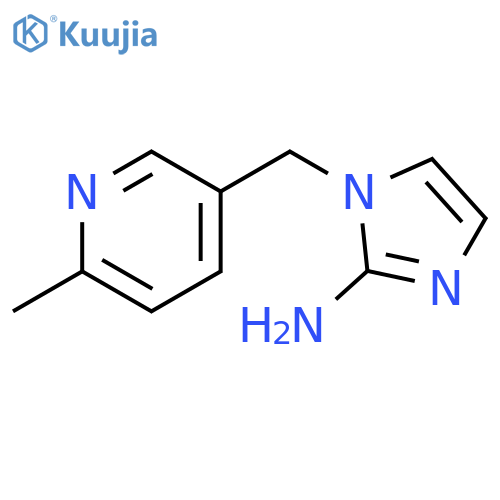 1-(6-methylpyridin-3-yl)methyl-1H-imidazol-2-amine structure