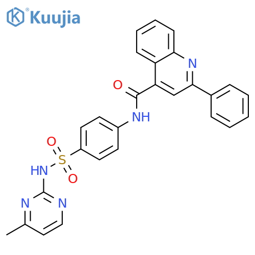 N-{4-(4-methylpyrimidin-2-yl)sulfamoylphenyl}-2-phenylquinoline-4-carboxamide structure