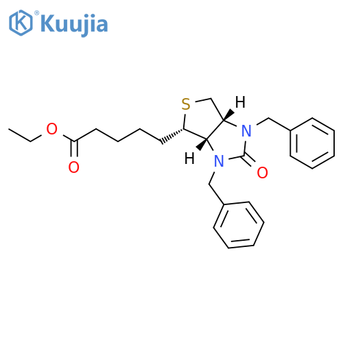 ethyl 5-((3aS,4S,6aR)-1,3-dibenzyl-2-oxohexahydro-1H-thieno[3,4-d]imidazol-4-yl)pentanoate structure