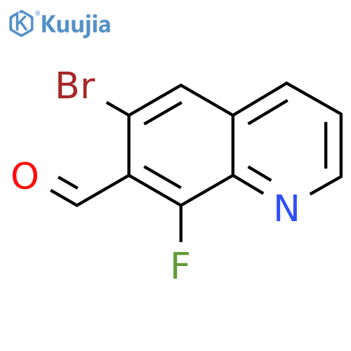 6-Bromo-8-fluoroquinoline-7-carbaldehyde structure