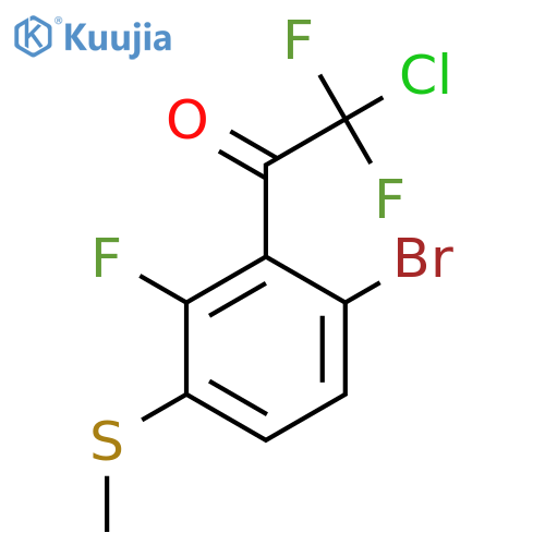1-(6-Bromo-2-fluoro-3-(methylthio)phenyl)-2-chloro-2,2-difluoroethanone structure