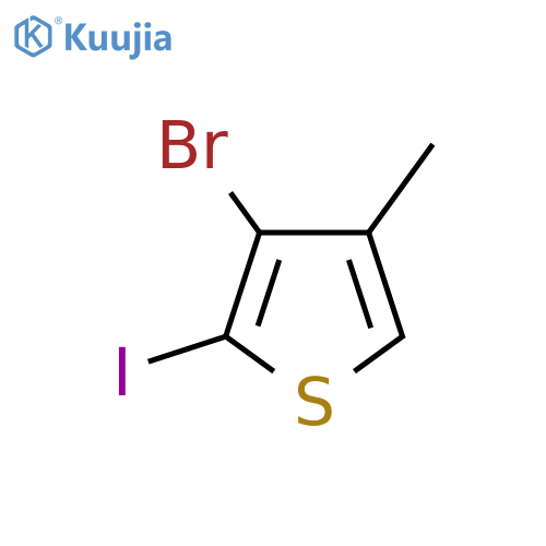 3-Bromo-2-iodo-4-methylthiophene structure