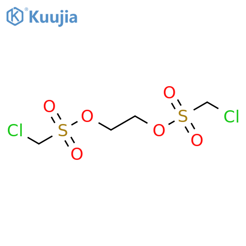 Methanesulfonic acid, chloro-, 1,2-ethanediyl ester structure