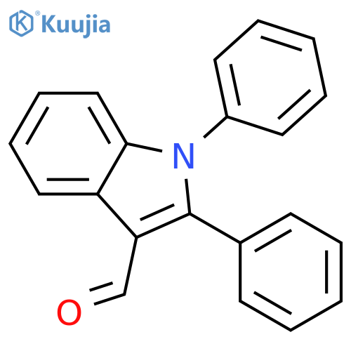 1,2-diphenyl-1H-indole-3-carbaldehyde structure