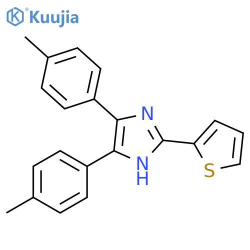 1H-Imidazole, 4,5-bis(4-methylphenyl)-2-(2-thienyl)- structure