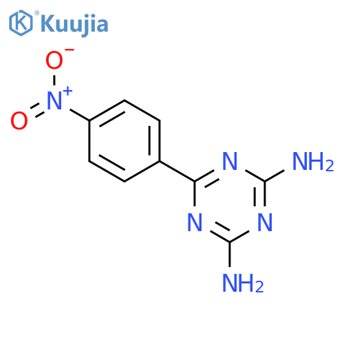 6-(4-nitrophenyl)-1,3,5-triazine-2,4-diamine structure