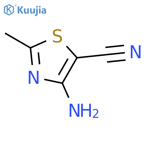 4-amino-2-methyl-1,3-thiazole-5-carbonitrile structure