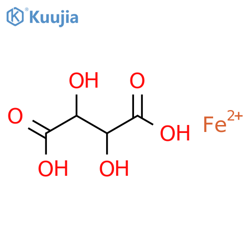 Butanedioic acid,2,3-dihydroxy- (2R,3R)-, iron(2+) salt (1:1) structure