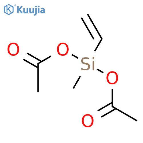 Silanediol,1-ethenyl-1-methyl-, 1,1-diacetate structure