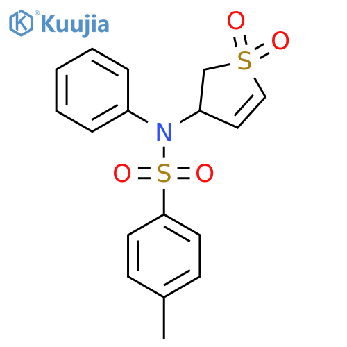 N-(1,1-dioxo-2,3-dihydro-1lambda6-thiophen-3-yl)-4-methyl-N-phenylbenzene-1-sulfonamide structure