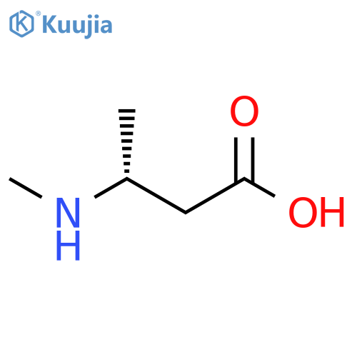 (3R)-3-(methylamino)butanoic acid structure