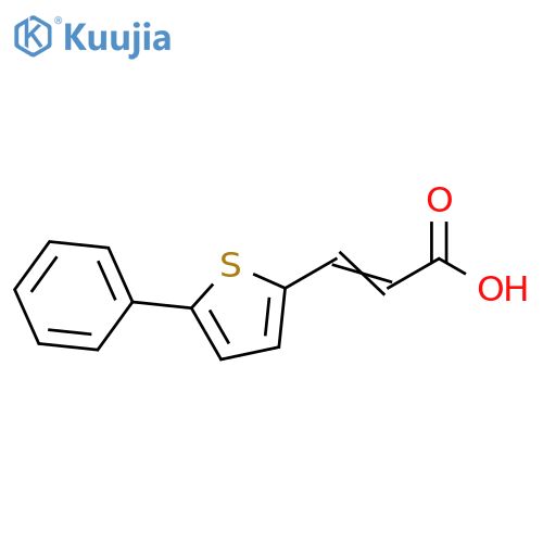 3-(5-Phenylthiophen-2-yl)prop-2-enoic Acid structure