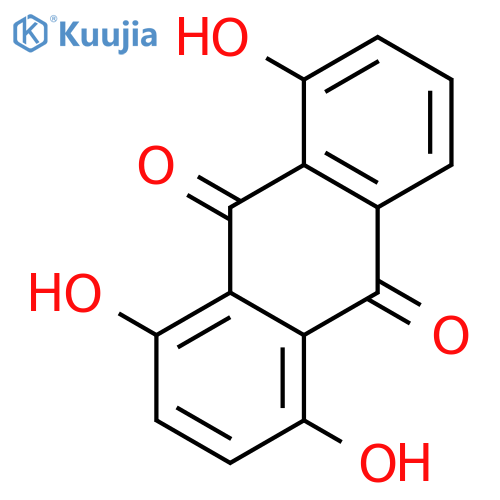 9,10-Anthracenedione,1,4,5-trihydroxy- structure