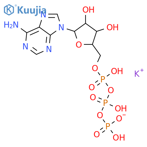 Adenosine5'-(tetrahydrogen triphosphate), potassium salt (8CI,9CI) structure
