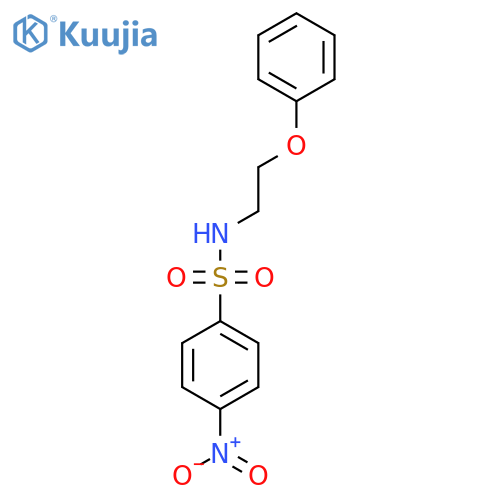 4-nitro-N-(2-phenoxyethyl)benzene-1-sulfonamide structure