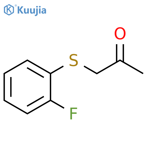 2-Propanone, 1-[(2-fluorophenyl)thio]- structure