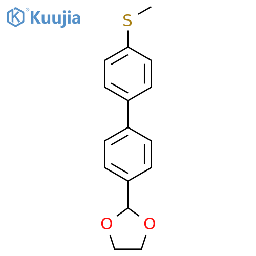 2-(4'-(Methylthio)-[1,1'-biphenyl]-4-yl)-1,3-dioxolane structure