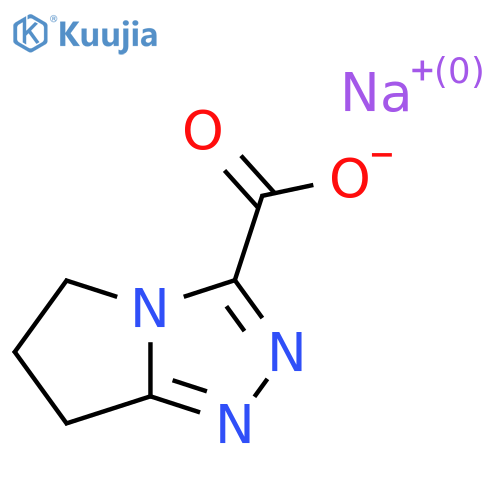 sodium;6,7-dihydro-5H-pyrrolo[2,1-c][1,2,4]triazole-3-carboxylate structure