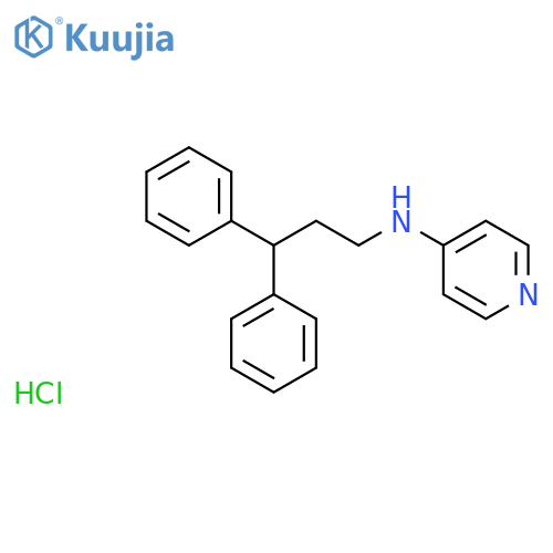 4-Pyridinamine,N-(3,3-diphenylpropyl)-, hydrochloride (1:1) structure