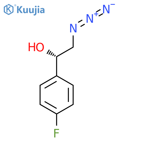 (1S)-2-azido-1-(4-fluorophenyl)ethan-1-ol structure