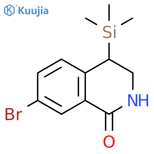 1(2H)-Isoquinolinone, 7-bromo-3,4-dihydro-4-(trimethylsilyl)- structure