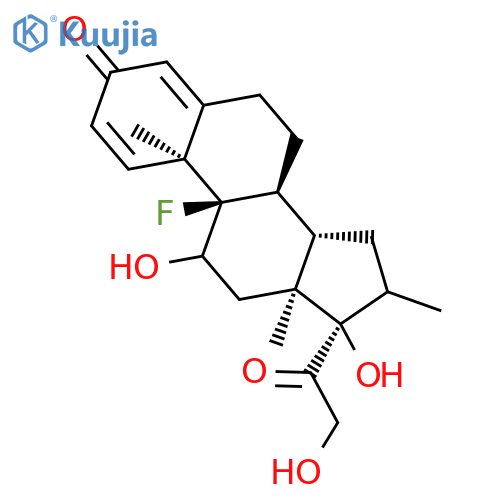 9-Fluoro-11,17,21-trihydroxy-16-methylpregna-1,4-diene-3,20-dione structure