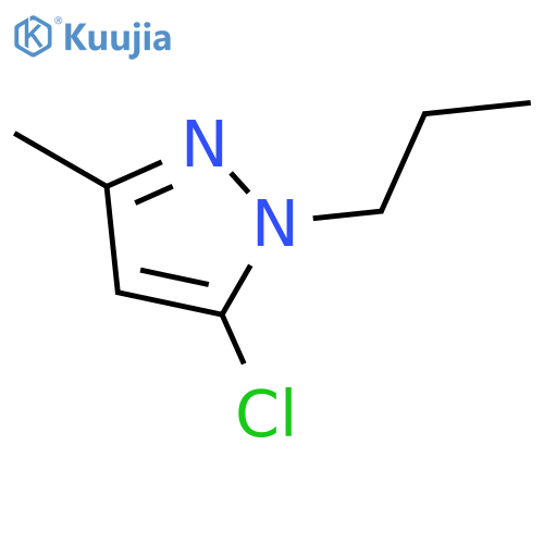 1H-Pyrazole, 5-chloro-3-methyl-1-propyl- structure