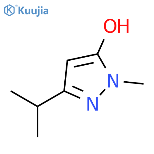 1H-Pyrazol-5-ol, 1-methyl-3-(1-methylethyl)- structure