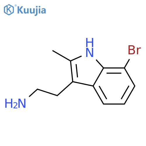 2-(7-Bromo-2-methyl-1H-indol-3-yl)ethanamine structure