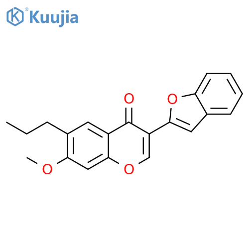 3-(1-benzofuran-2-yl)-7-methoxy-6-propyl-4H-chromen-4-one structure