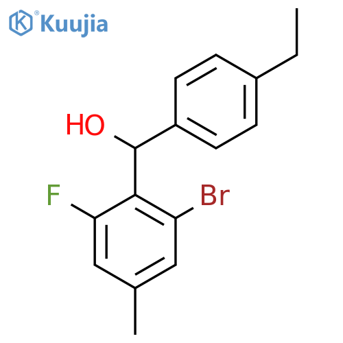 (2-Bromo-6-fluoro-4-methylphenyl)(4-ethylphenyl)methanol structure