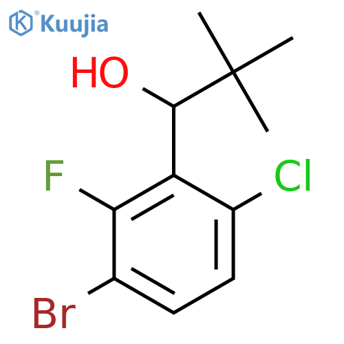 1-(3-Bromo-6-chloro-2-fluorophenyl)-2,2-dimethylpropan-1-ol structure