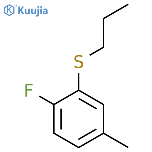 (2-Fluoro-5-methylphenyl)(propyl)sulfane structure