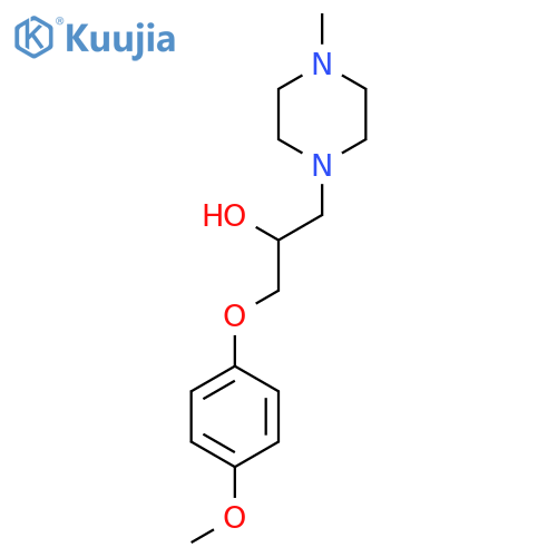 1-(4-Methoxyphenoxy)-3-(4-methylpiperazin-1-yl)propan-2-ol structure
