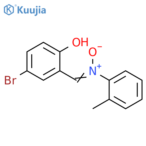 (NZ)-N-(5-bromo-2-hydroxyphenyl)methylidene-2-methyl-N-oxidoanilinium structure