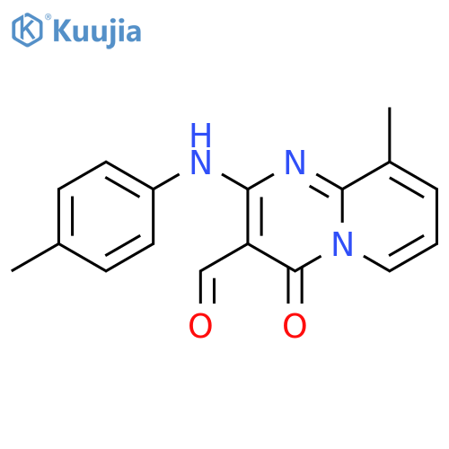 9-methyl-2-(4-methylphenyl)amino-4-oxo-4H-pyrido1,2-apyrimidine-3-carbaldehyde structure