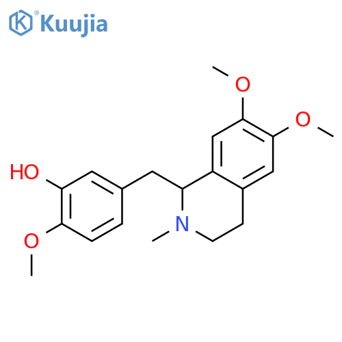 Phenol,2-methoxy-5-[[(1R)-1,2,3,4-tetrahydro-6,7-dimethoxy-2-methyl-1-isoquinolinyl]methyl]- structure