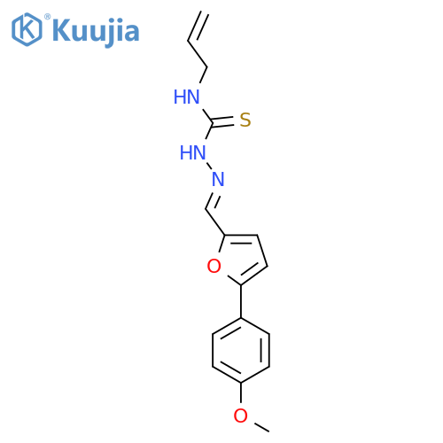 1-(E)-{5-(4-methoxyphenyl)furan-2-ylmethylidene}amino-3-(prop-2-en-1-yl)thiourea structure