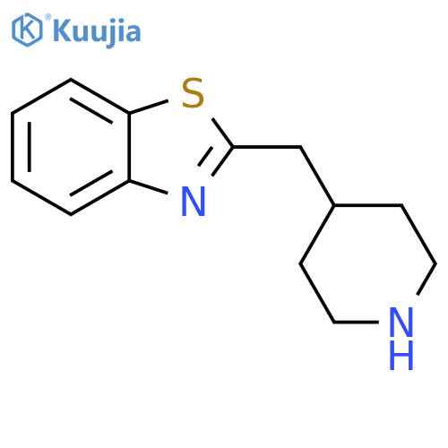 2-(piperidin-4-yl)methyl-1,3-benzothiazole structure